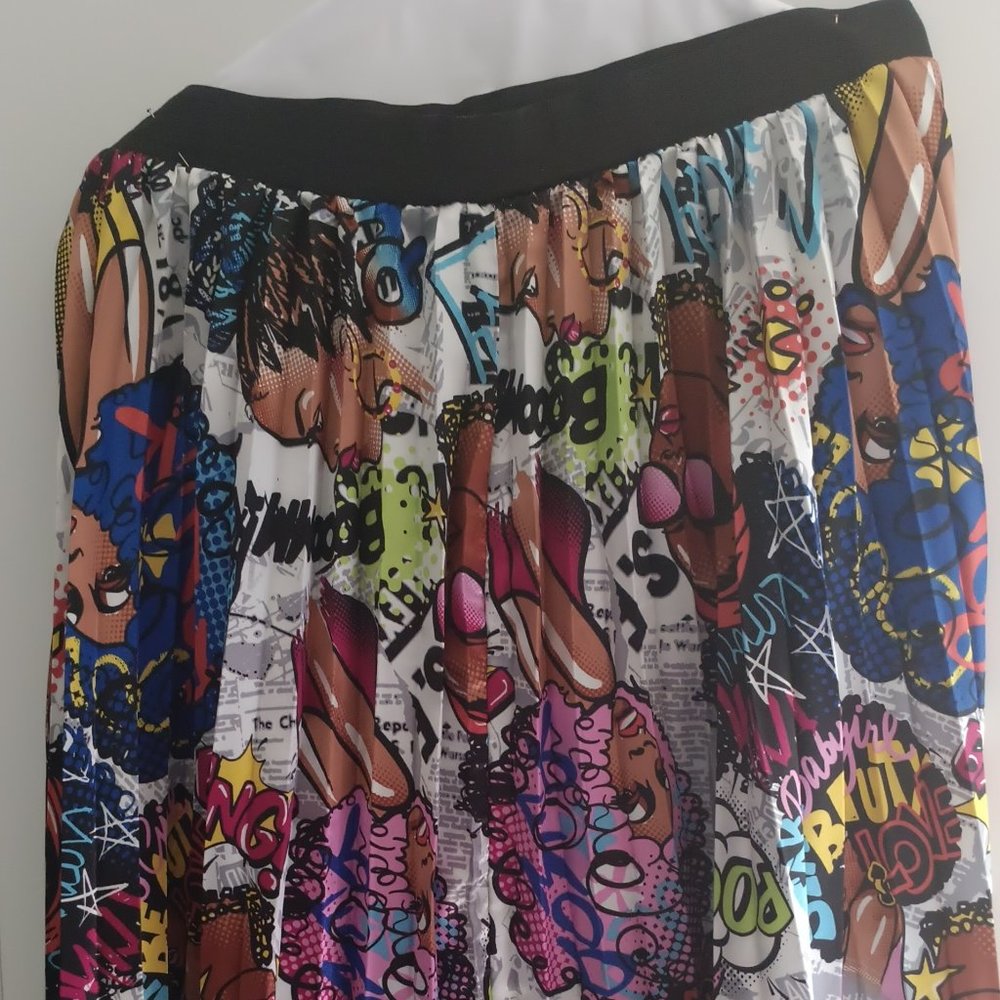 Black Girl Magic Pleated Skirt